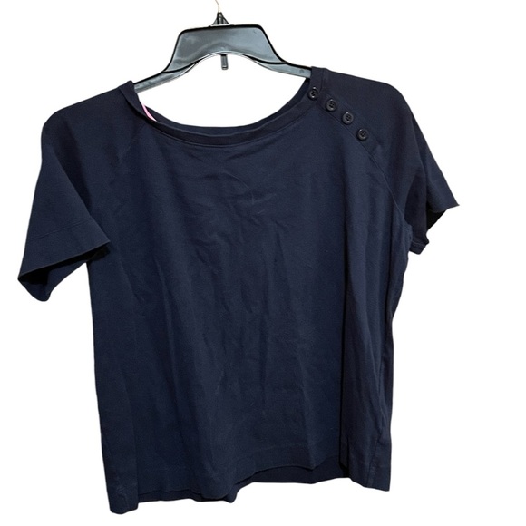 Jones of New York Sport Tops - Plus Sz Jones New York Sport Navy Shirt Woman Size 3x. Buttons on shoulder